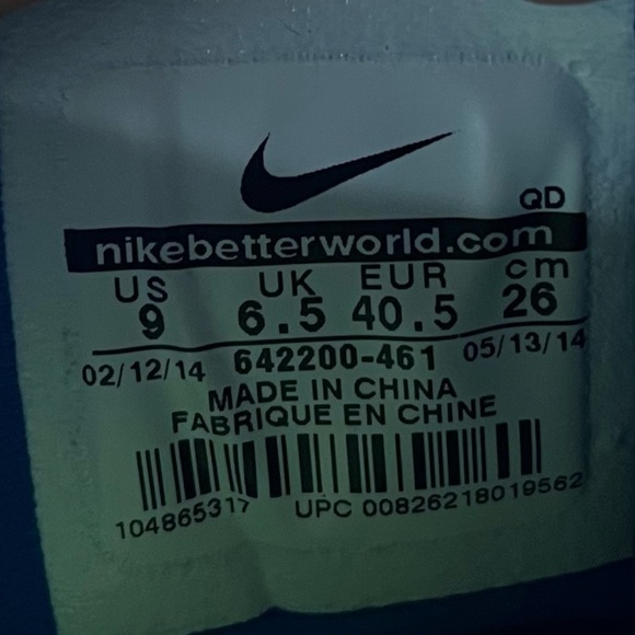 Nike Free 4.0 COLORFUL Womens Size 9 Running Shoes Sneakers Hyper Cobalt - Picture 11 of 12